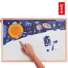 Tablica edukacyjna suchościeralna magnetyczna Kosmos 60x40 cm MemoBe
