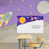 Tablica edukacyjna suchościeralna magnetyczna Kosmos 60x40 cm MemoBe