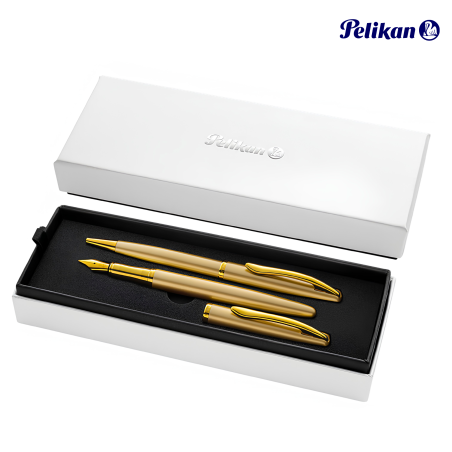 PIÓRO + DŁUGOPIS JAZZ ELEGANCE GOLD PELIKAN