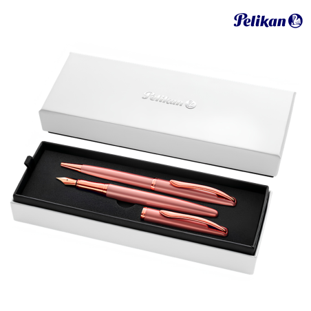 PIÓRO + DŁUGOPIS JAZZ ELEGANCE ROSE PELIKAN