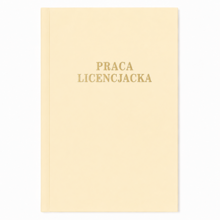 Oprawa Praca Licencjacka 7 mm w kolorze Cafe Latte