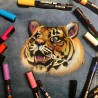 Markery z farbą Uni Posca PC5M zestaw 8 kol.