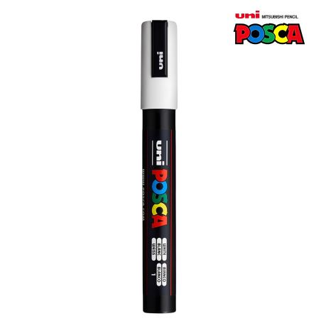 Marker Uni z farbą POSCA PC-5M biały 1,8-2,5mm