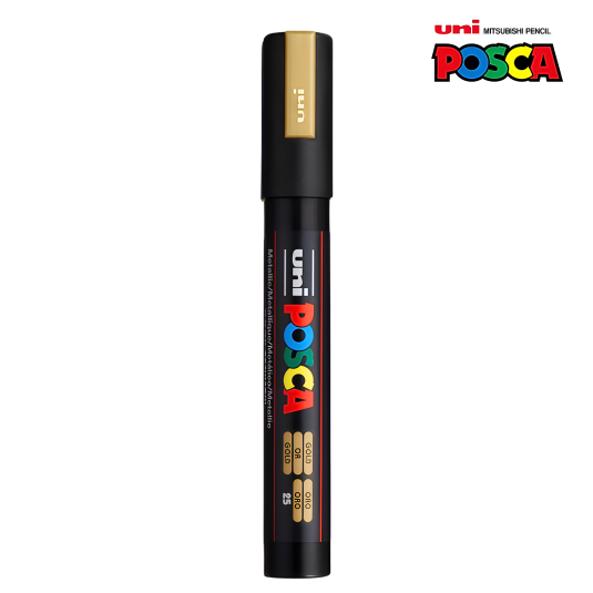 Marker Uni z farbą POSCA PC-5M Złoty 1,8-2,5mm