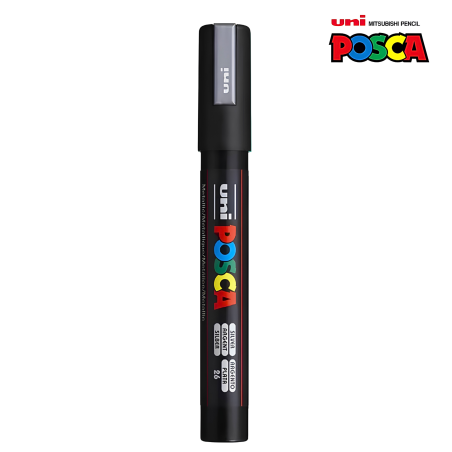 Marker Uni z farbą POSCA PC-5M Srebrny1,8-2,5mm
