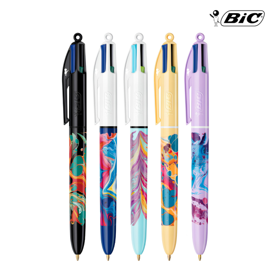 DŁUGOPIS BIC 4 COLORS DECOR BOTANICAL