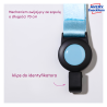 Identyfikator 68mm x 110 mm na 2 karty regulowan smycz niebieski