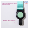 Identyfikator 68mm x 110 mm na 2 karty regulowan smycz zielony