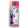 Cienkopisy triplus Flamingo STAEDTLER 6 kolorów