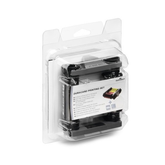 Taśma barwiąca DURACARD® kolorowa + 100 kart plastikowych