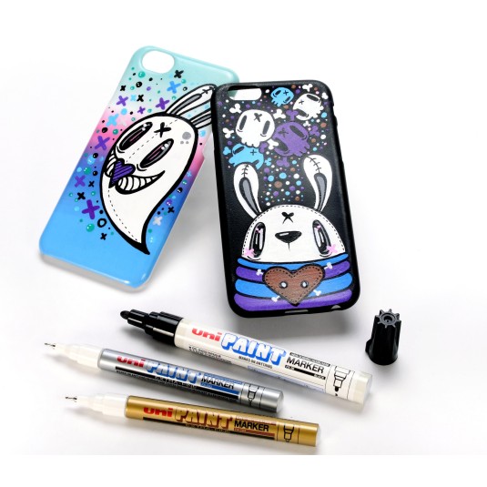 Marker olejowy UNI PX21 srebrny 0,8-1,2 mm