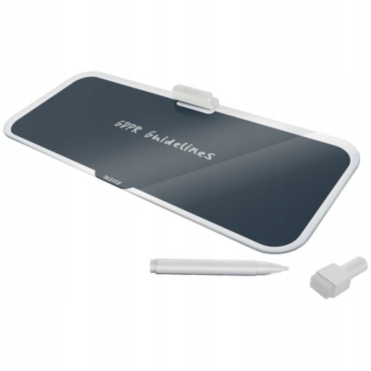 Notatnik szklany na biurko Leitz Cosy szary