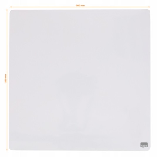 Tabliczka suchościeralna NOBO 36 x 36 cm biała
