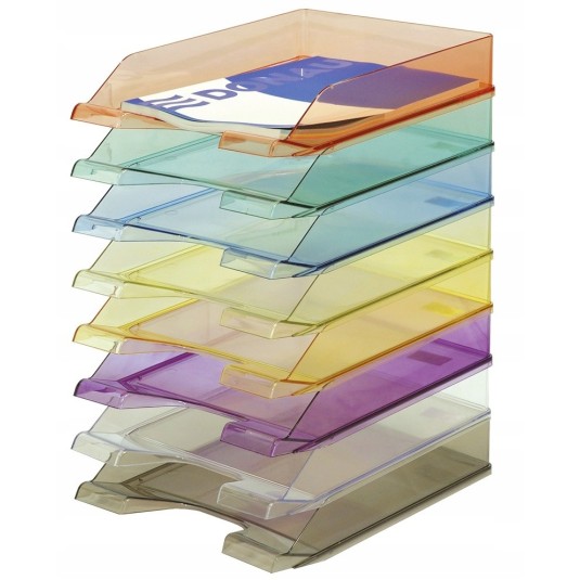 Szufladka A4 fioletowa tacka półka na dokumenty