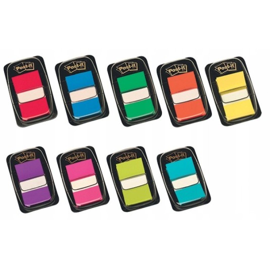 Zakładki 25,4x43,2mm 50 k żółte samoprzylepne