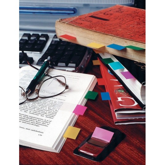 Zakładki 25,4x43,2mm 50 k żółte samoprzylepne