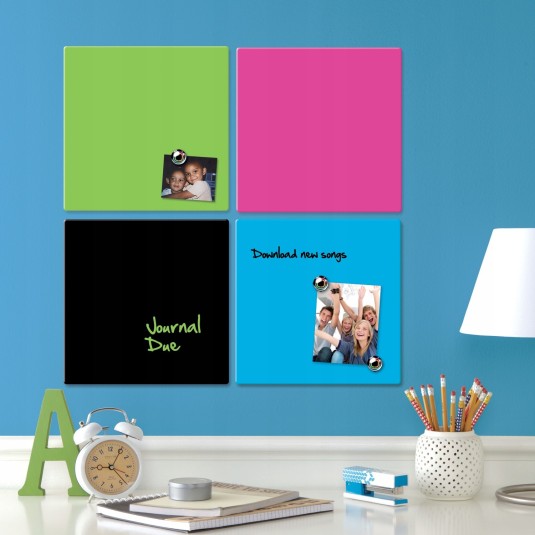 Tabliczka suchościeralna NOBO 36 x 36 cm niebieska