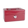 Kasetka na pieniądze mała 152x80x115mm czerwona