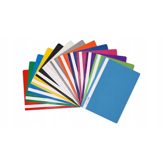 SKOROSZYT A4 TWARDY PVC BIURFOL NIEBIESKI