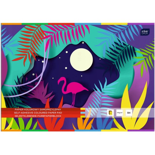 Wycinanka zeszyt papier samoprzylepny B4 8 kol.