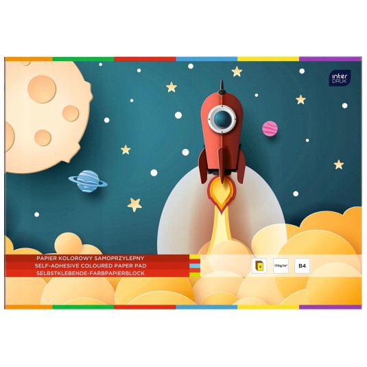 Wycinanka zeszyt papier samoprzylepny B4 8 kol.