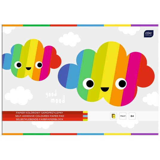 Wycinanka zeszyt papier samoprzylepny B4 8 kol.