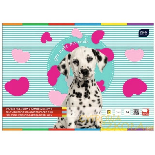 Wycinanka zeszyt papier samoprzylepny B4 8 kol.