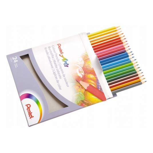 Kredki ołówkowe Pentel Arts 24 kolorów