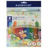 Kredki 24 kolory trójkątne Noris Colour -Steadtler