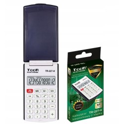 Kalkulator kieszonkowy TOOR TR-227 12-poz z klapką