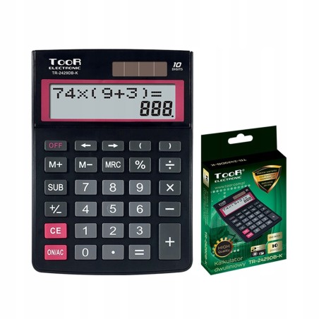 Kalkulator dwuliniowy TR-2429DB-K cz-róż