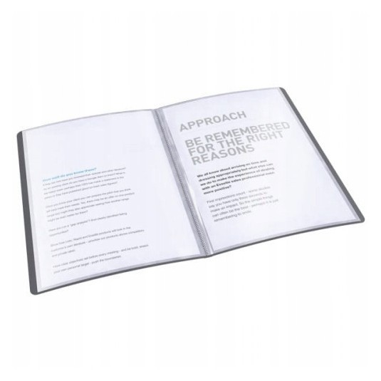 Album ofertowy 20 koszulek Esselte VIVIDA czerwony