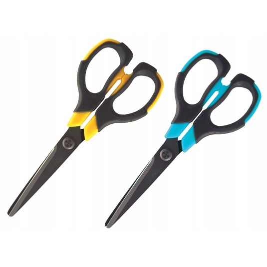 NOŻYCZKI BIUROWE STAL NIERDZEWNA 17 CM LEWORĘCZNE