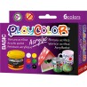 FARBY AKRYLOWE 6 KOLORÓW 40 ML. PLAY COLOR