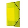 Teczka A4 plastikowa z gumką narożną żółta
