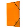Teczka A4 plastikowa z gumką narożną pomarańczowa