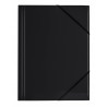 TECZKA KARTONOWA LAKIER GUMKA NAROŻNA A4 czarna