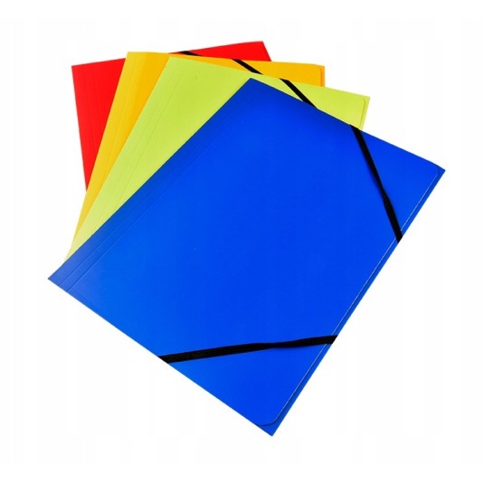 TECZKA KARTONOWA LAKIER GUMKA NAROŻNA A4 czarna