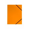 TECZKA KARTONOWA LAKIER GUMKA NAROŻNA A4 pomarańcz