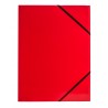 TECZKA KARTONOWA LAKIER GUMKA NAROŻNA A4 czerwona