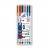 Cienkopis triplus Nature STAEDTLER 6 kolorów