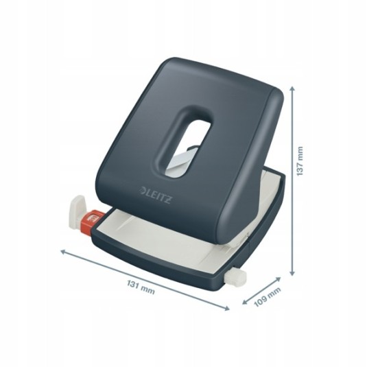 Dziurkacz Leitz Cosy 30 kartek szary