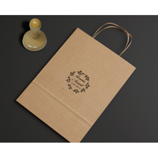 Pieczęć ślubna pieczątka stempel ślubny wesele 6cm