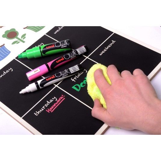 Marker kredowy UNI PWE -8K Żółty 8mm kolory