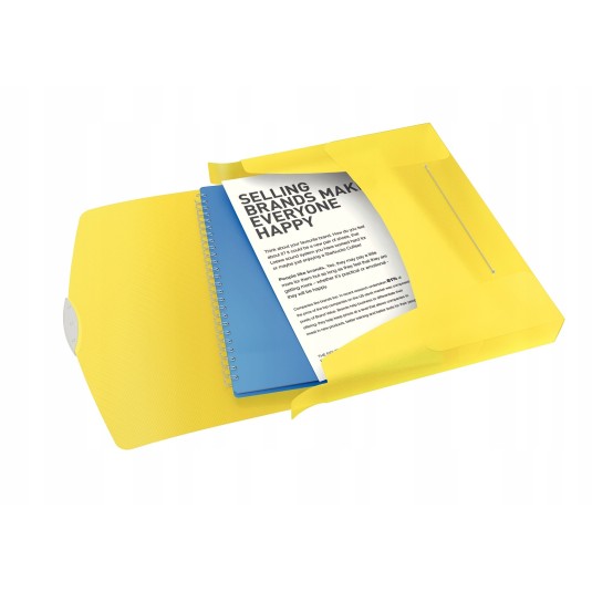 Teczka z gumką Esselte VIVIDA 40 mm żółta