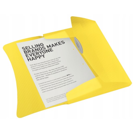 Teczka z gumką Esselte VIVIDA 15 mm żółta