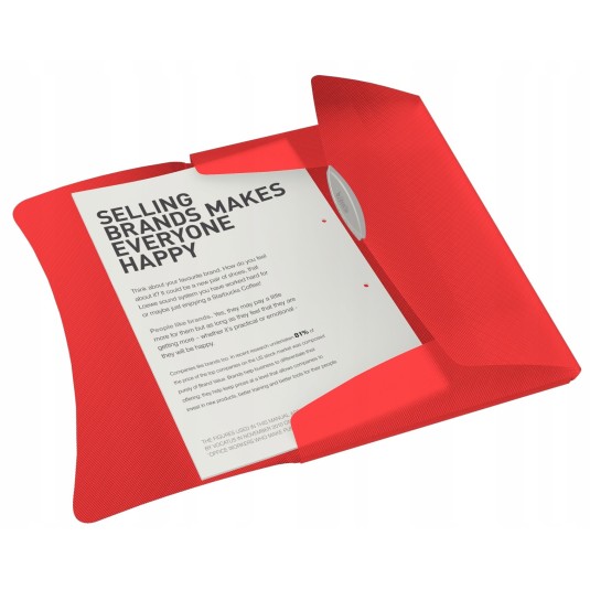 Teczka z gumką Esselte VIVIDA 15 mm czerwona