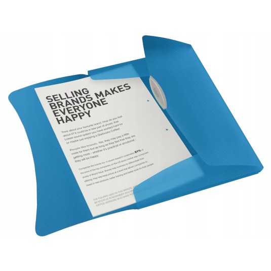 Teczka z gumką Esselte VIVIDA 15 mm niebieska