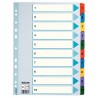 Przekładki Esselte Mylar karton A4 numeryczne 1-10