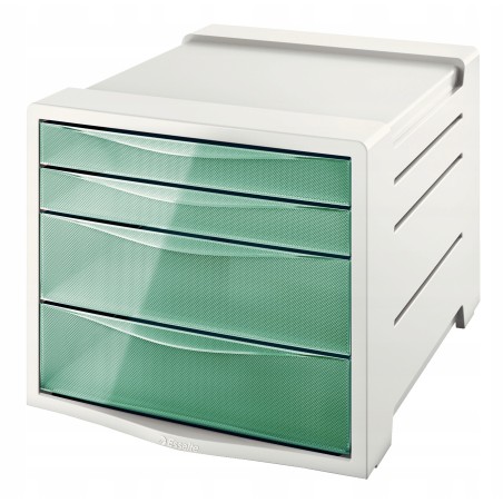 Pojemnik z szufladami Esselte Colour`Ice zielony